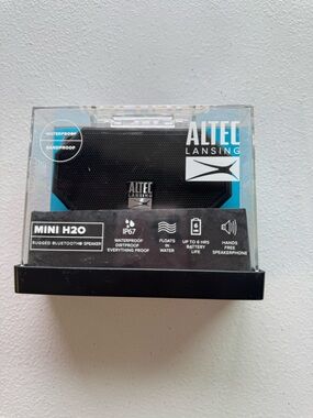 Altec Lansing Mini H2O Rugged Bluetooth Speaker - Black